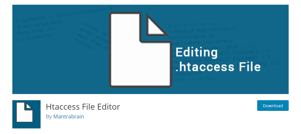 Htaccess 파일 편집기