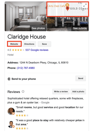 un'immagine di Google My Business per l'hotel Claridge House