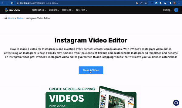 Come riutilizzare il tuo Instagram Live usando InVideo - Passaggio 1