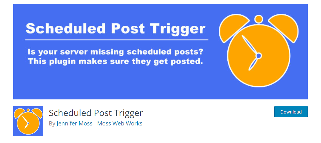 Schedules Post Trigger可以修復WordPress中錯過的計劃錯誤