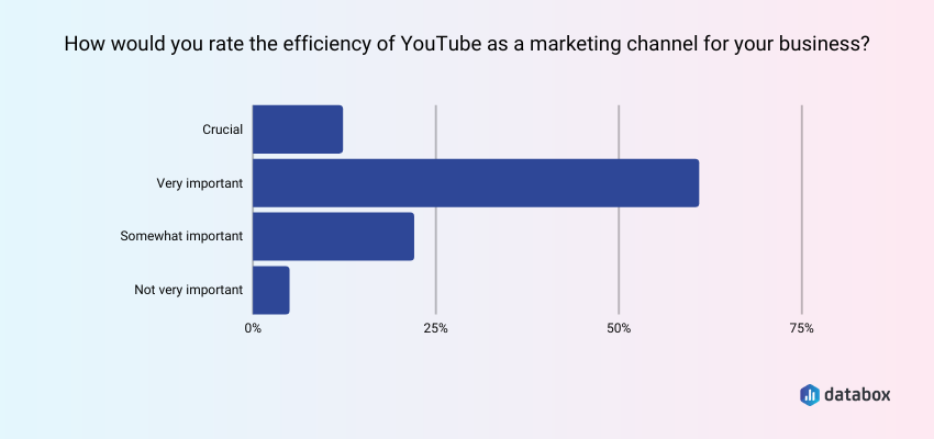 calificación de la eficiencia de youtube como canal de marketing para una empresa