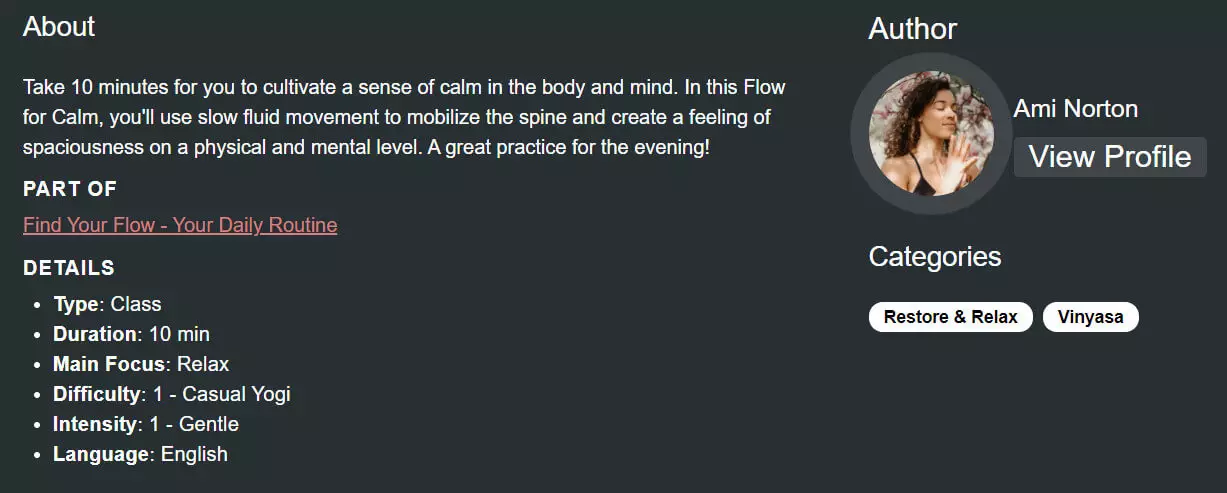 Descrierea cursului Tint Yoga