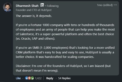 hubspot مقابل Salesforce