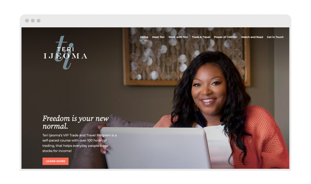 Teri Ijeoma ทำให้ธุรกิจของเธอเติบโตด้วย Leadpages ได้อย่างไร