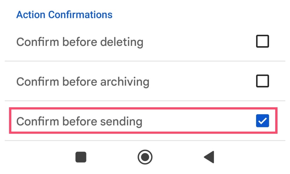 Comment activer la fonction de confirmation de Gmail avant l'envoi