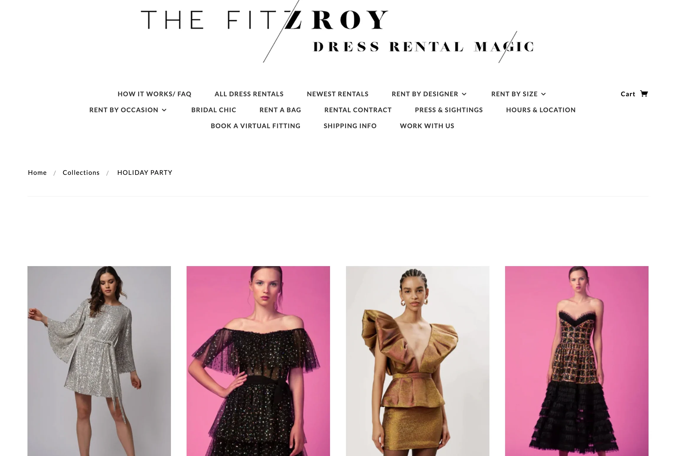 Collection page from the Fitzroy website
