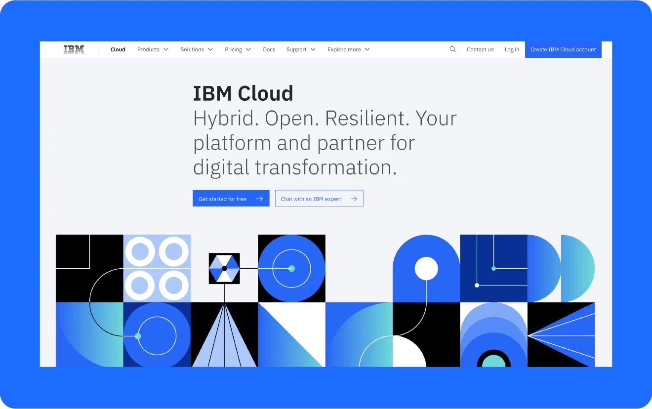 Tangkapan layar alternatif Dacast yang disebut IBM Cloud Video.