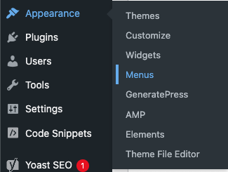 cara edit menu di wordpress