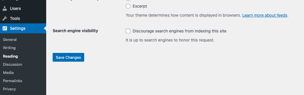 WordPress で検索エンジンの表示設定を確認する方法