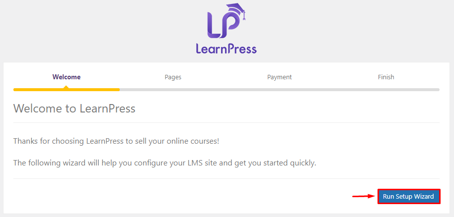 руководство по настройке LearnPress