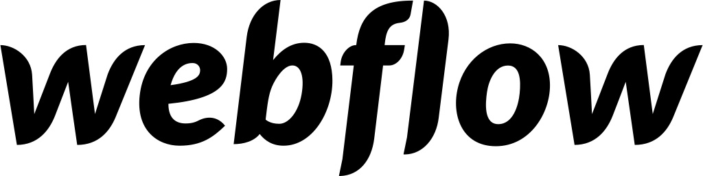 Webflow ワードマーク ロゴの画像。