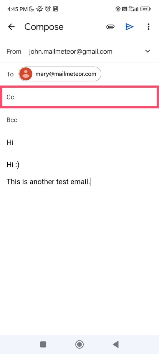 Android の Gmail に CC を追加する