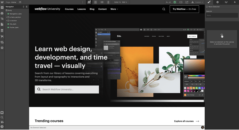 1. Webflow's Designer - DSers