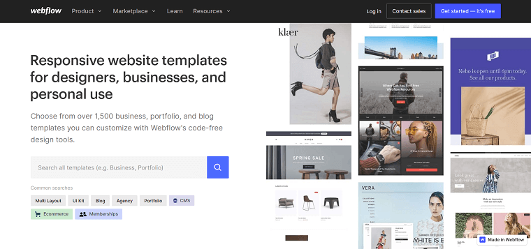 6. Webflow Templates - DSers
