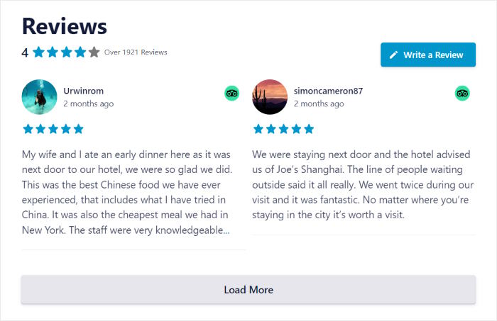 contoh feed review tersemat tripadvisor