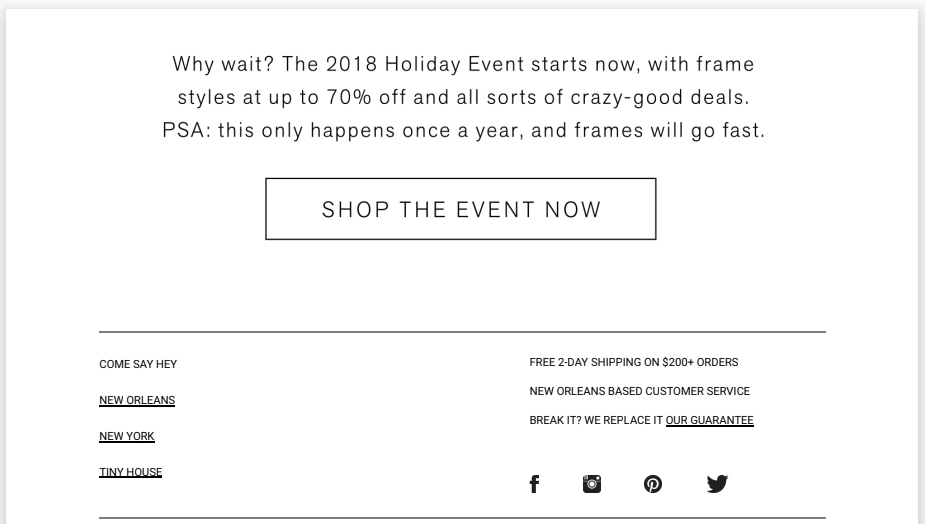 E-mail powitalny marki odzieżowej Kree