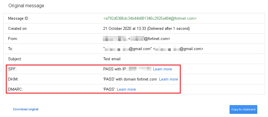Gmailでのメール認証ステータスの確認