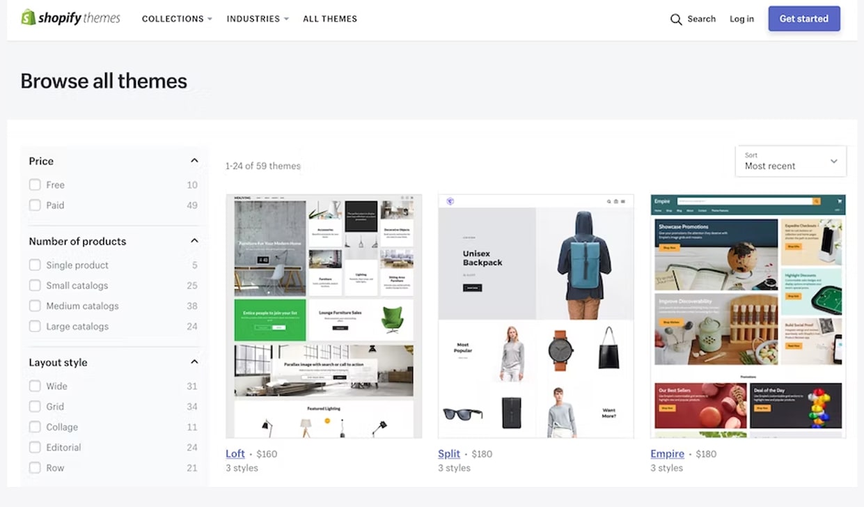 Shopify store designs