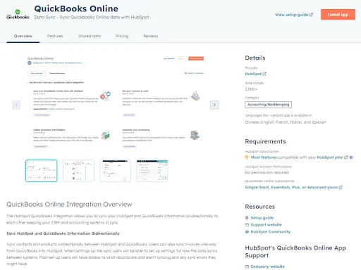 QuickBooks on-line