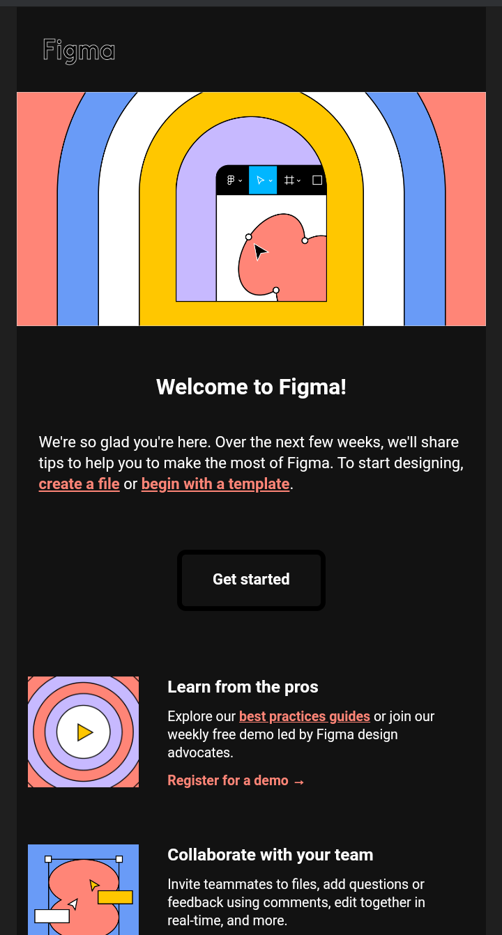 Figma внедряет капельную кампанию по электронной почте 2