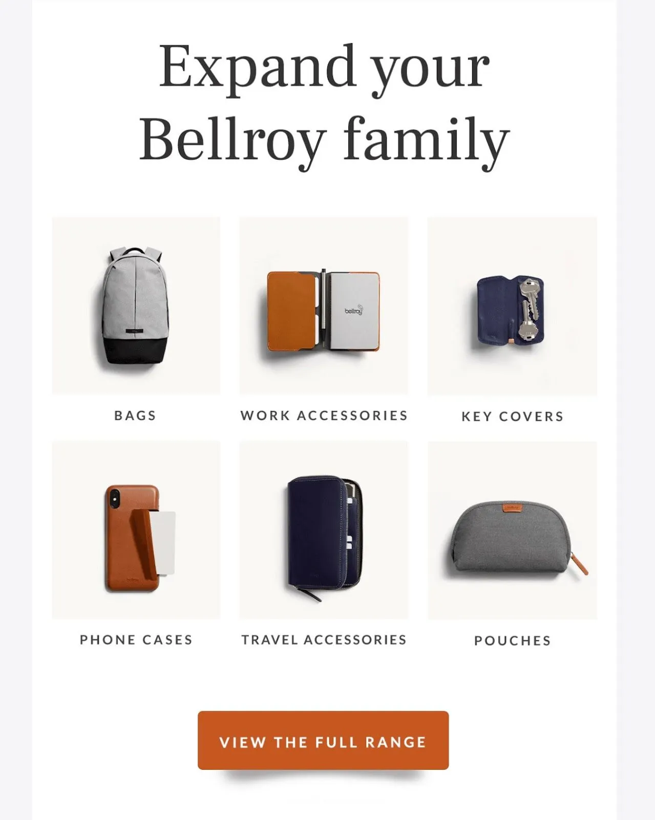 Кампания по капельному производству Bellroy