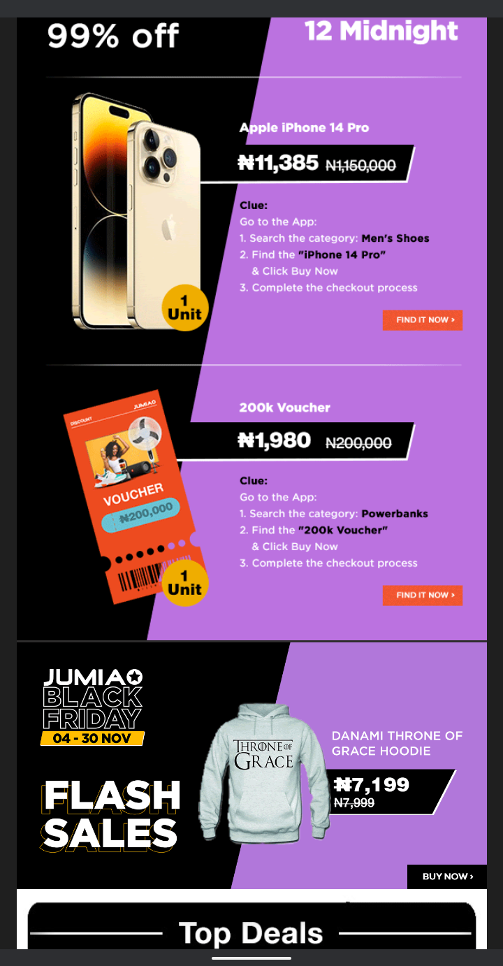 Jumia-Aktion mit begrenzten Angeboten (1)