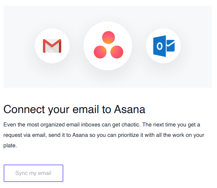 Пример последовательности вводного электронного письма – Asana