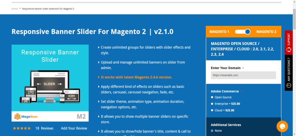 Banner Slider for Magento 2 by MageBees