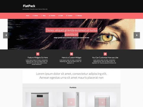 Tema WordPress pentru portofoliu FlatPack