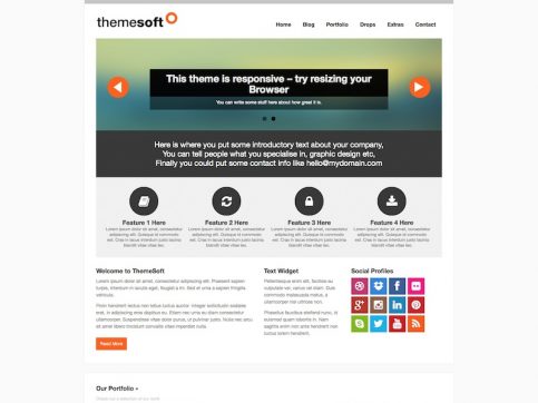 Themesoft ポートフォリオ WordPress テーマ