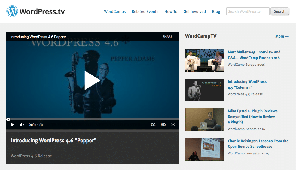 WordPress TV