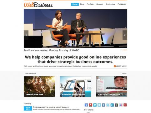 Motyw WordPress dla biznesu w Internecie