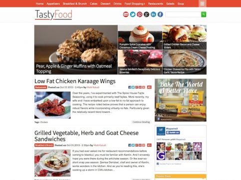 TastyFood Blogging WordPress-Theme