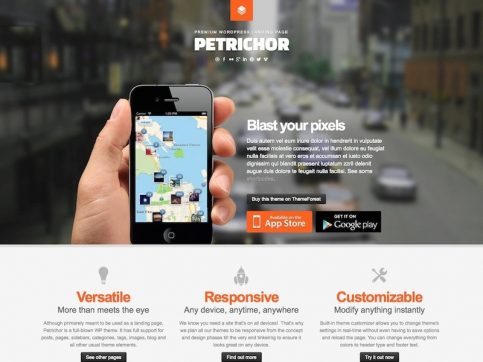 Petrichor WordPress Teması