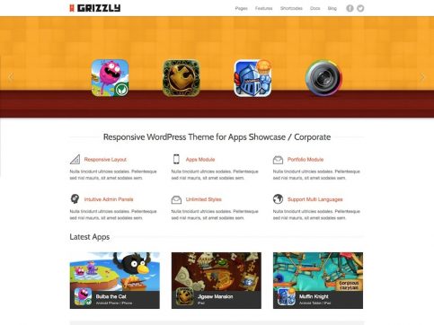 Grizzly WordPress Teması