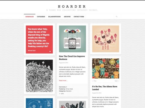 WordPress тема Hoarder