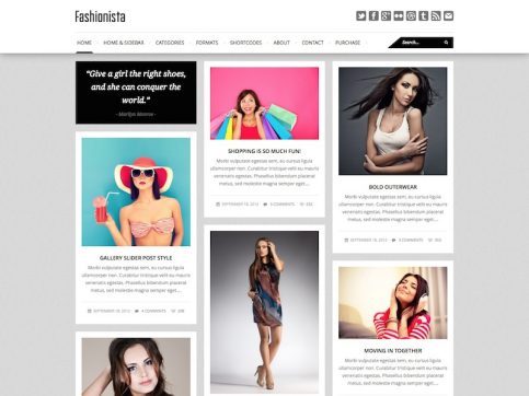 Motyw WordPress dla fashionistek