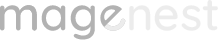 Logo Magenest w kolorze szarym