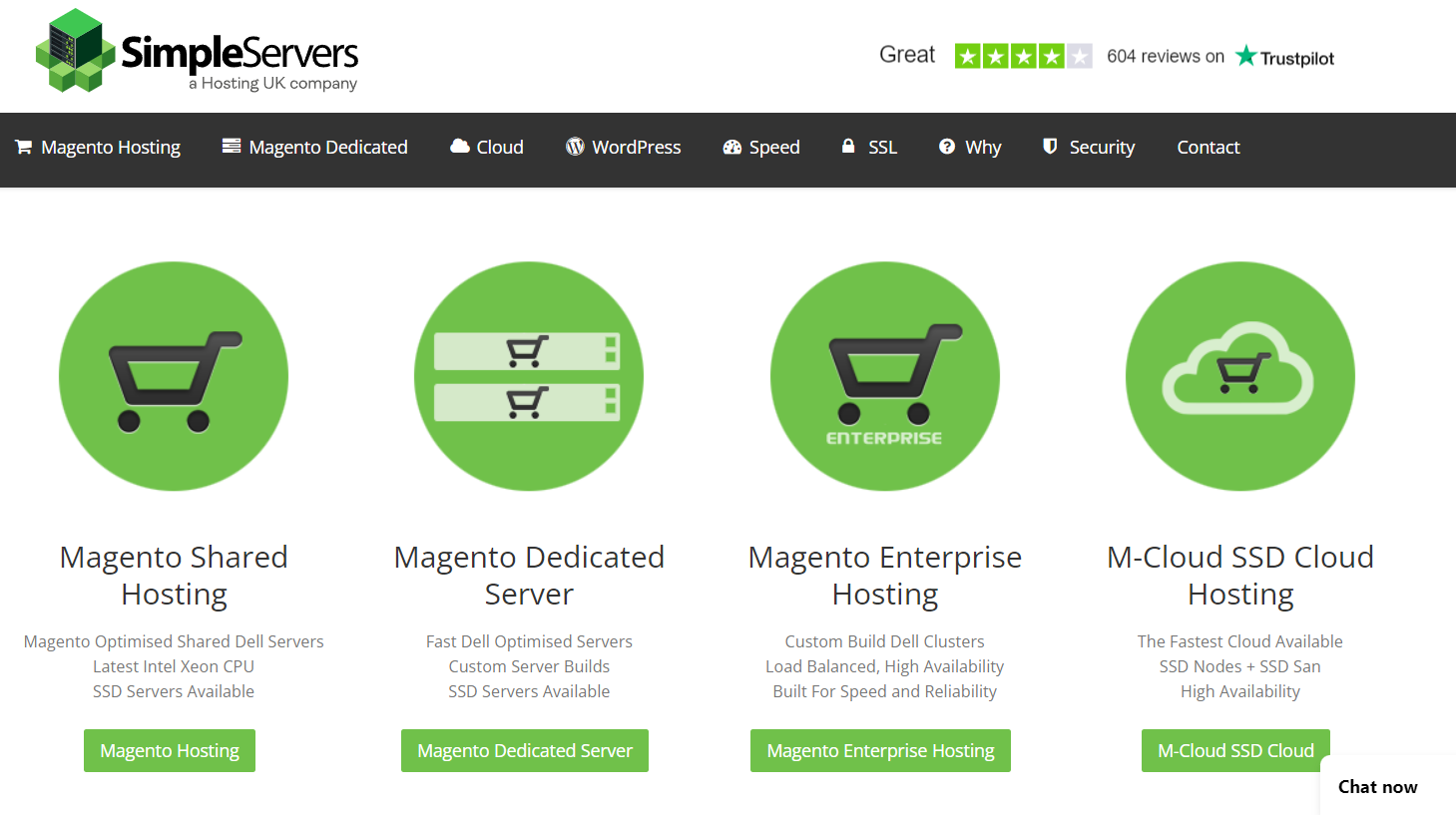 Simpleservers najlepszy hosting magento vps
