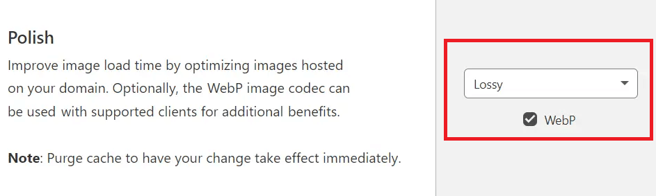 Comprimi le immagini utilizzando Cloudflare Polish per ottimizzare la velocità del mobile WordPress