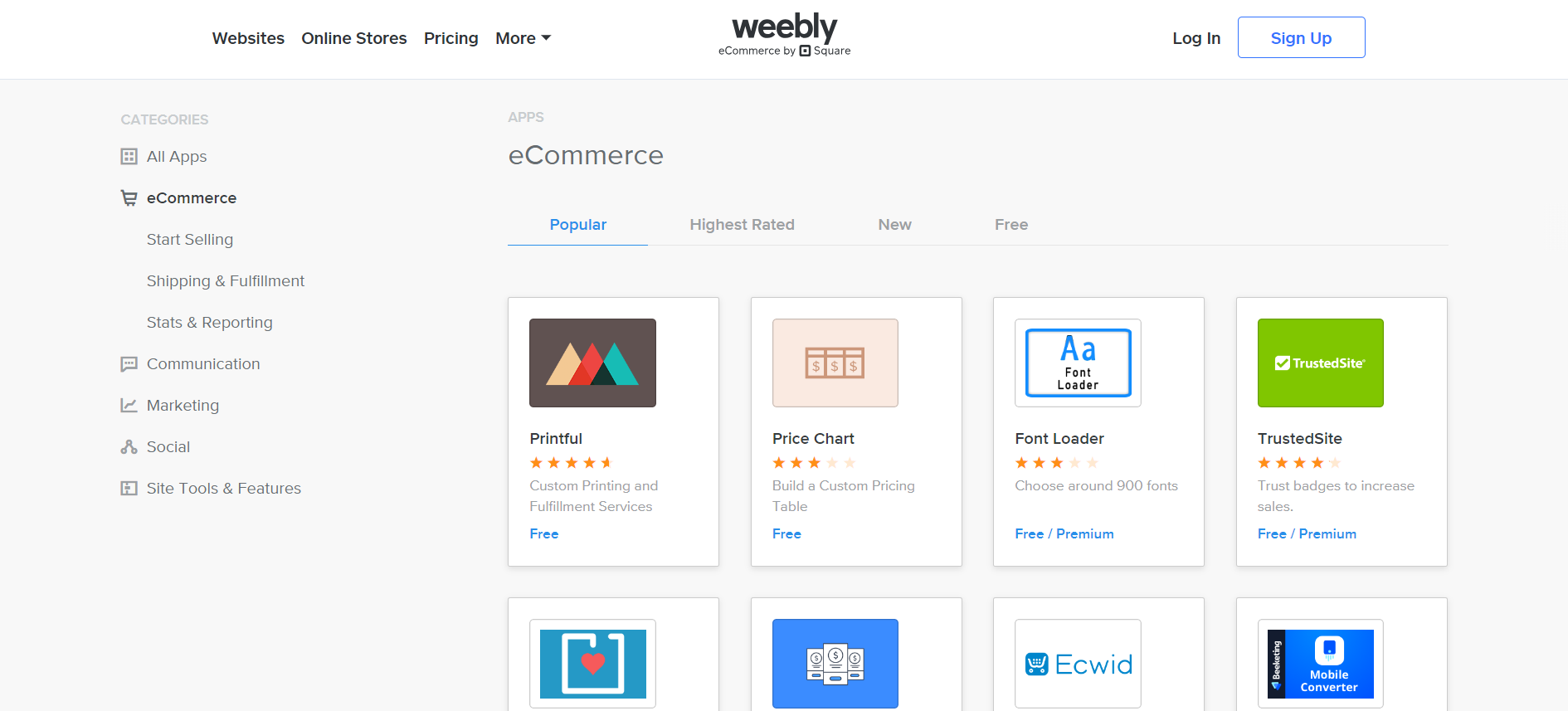 Weebly 插件