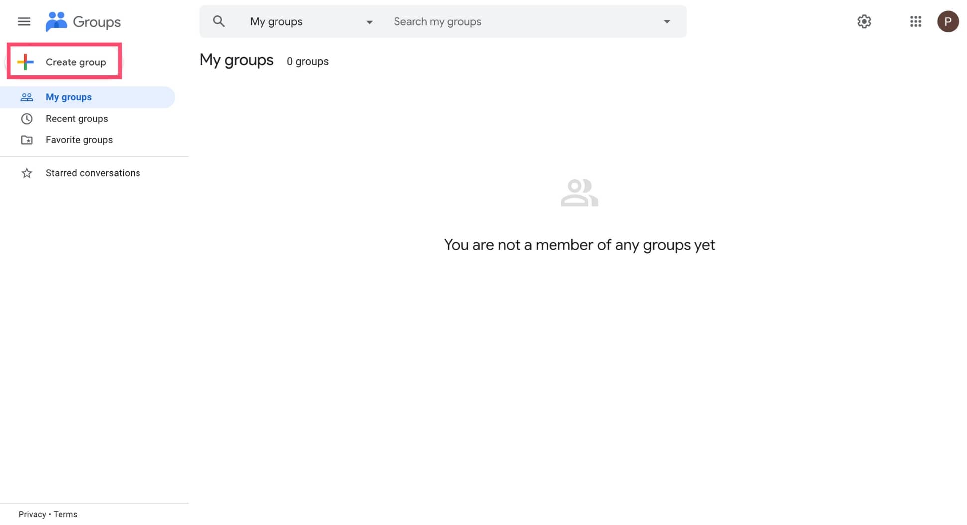 Creați un grup de e-mail în Grupuri Google