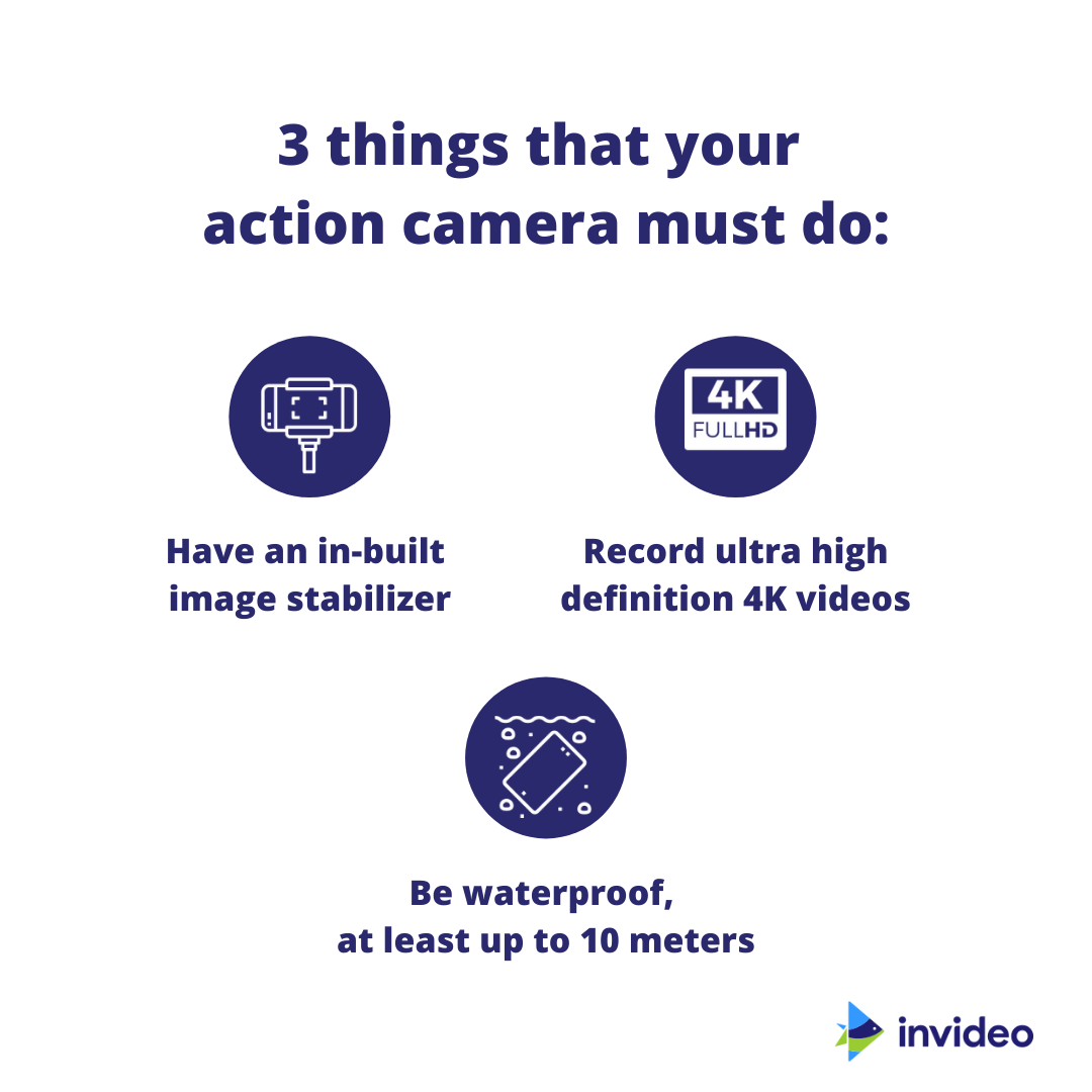 アクションカメラがしなければならない3つのこと